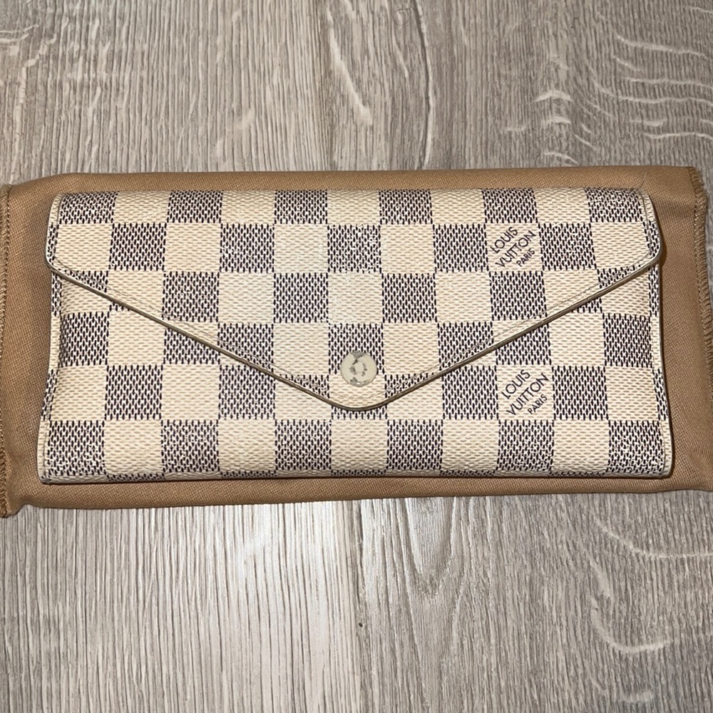Louis Vuitton Josephine Damier Azur coated canvas wallet